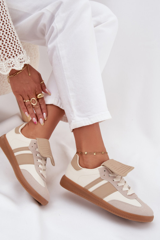   modeļa apavi  Z Wywiniętym Językiem smilšu krāsas Ardira