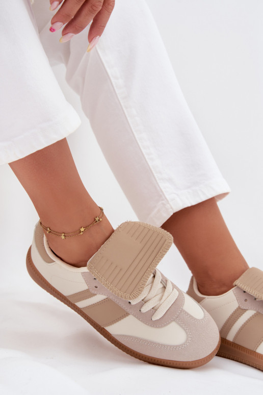   modeļa apavi  Z Wywiniętym Językiem smilšu krāsas Ardira