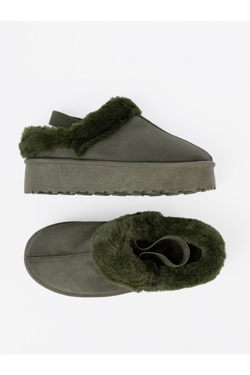 haki krāsas Apavi a'la Sieviešu sniega zābaki ar kažokādu