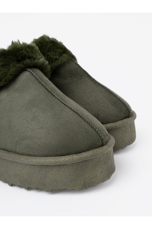 haki krāsas Apavi a'la Sieviešu sniega zābaki ar kažokādu