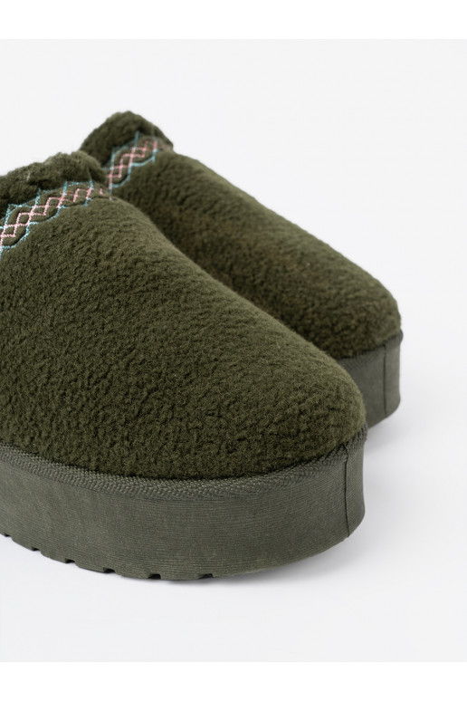 haki krāsas, miękkie Apavi a'la Sieviešu sniega zābaki bez pięty