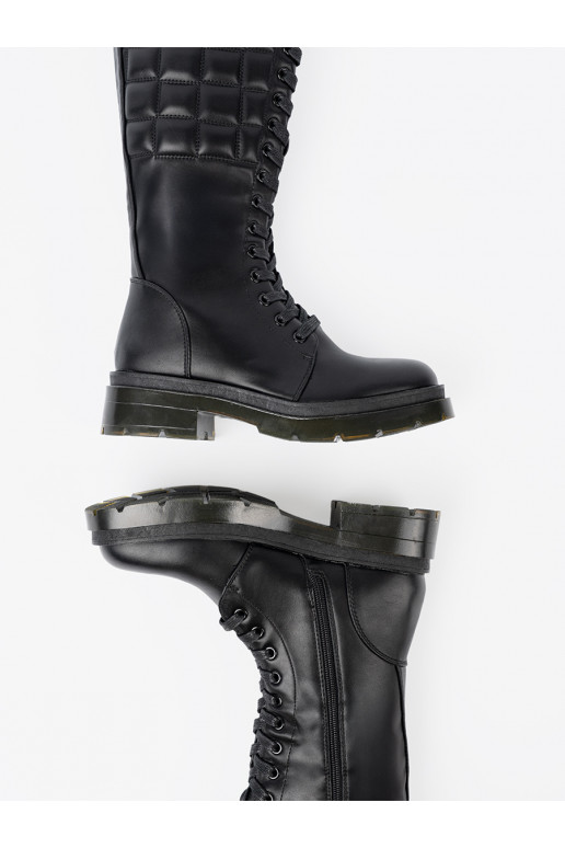  Melnas krāsas garie zābaki z m i suwakiem