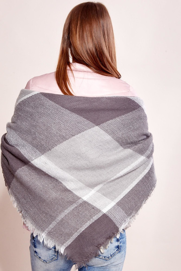 Tumši pelēka trikotāžas šalle