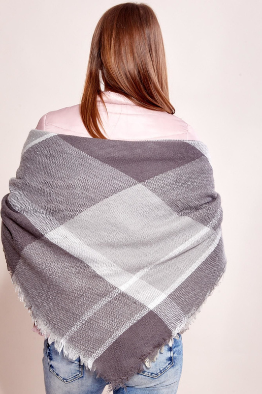 Tumši pelēka trikotāžas šalle