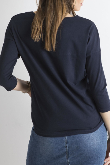 Aprīļa tumši zila blūze 2