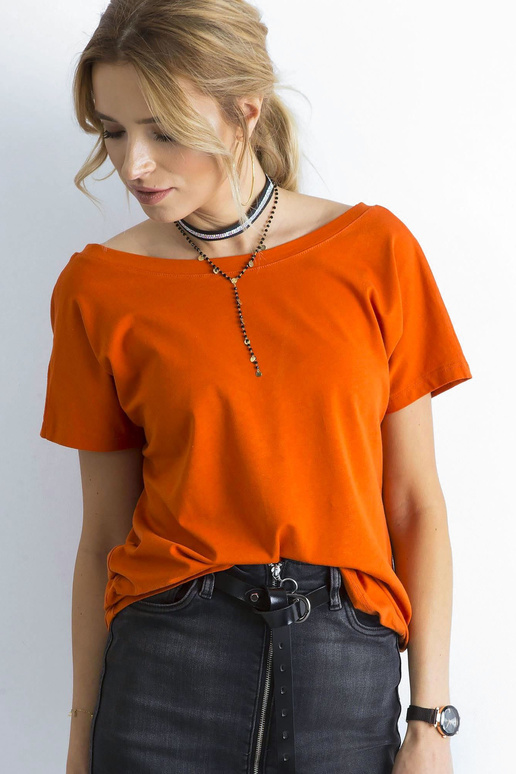 Tumši oranžs sieviešu Fire T-krekls