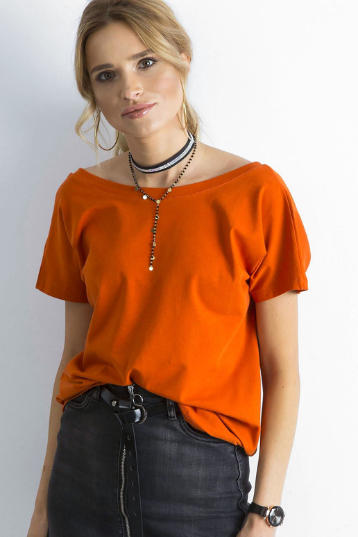 Tumši oranžs sieviešu Fire T-krekls