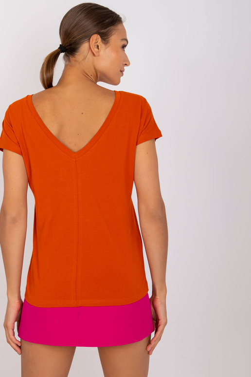 Tumši oranžs sieviešu Fire T-krekls