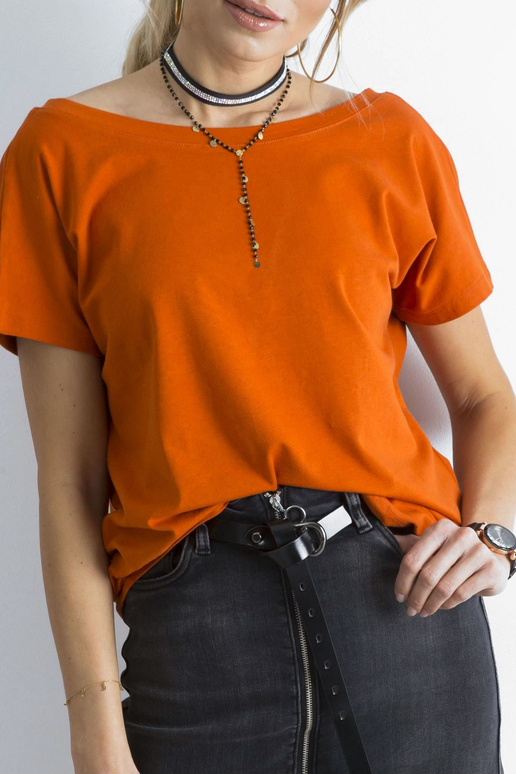 Tumši oranžs sieviešu Fire T-krekls
