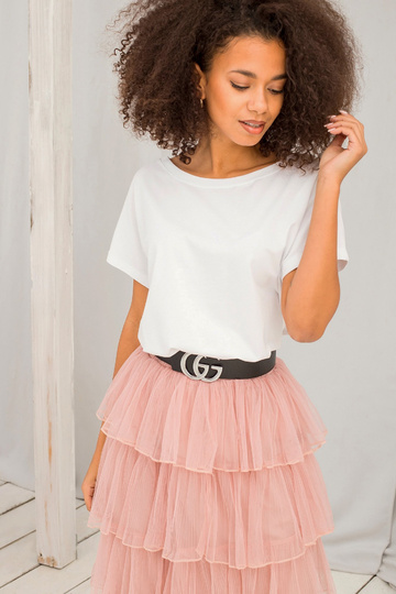 Balts sieviešu T-krekls ar... 2