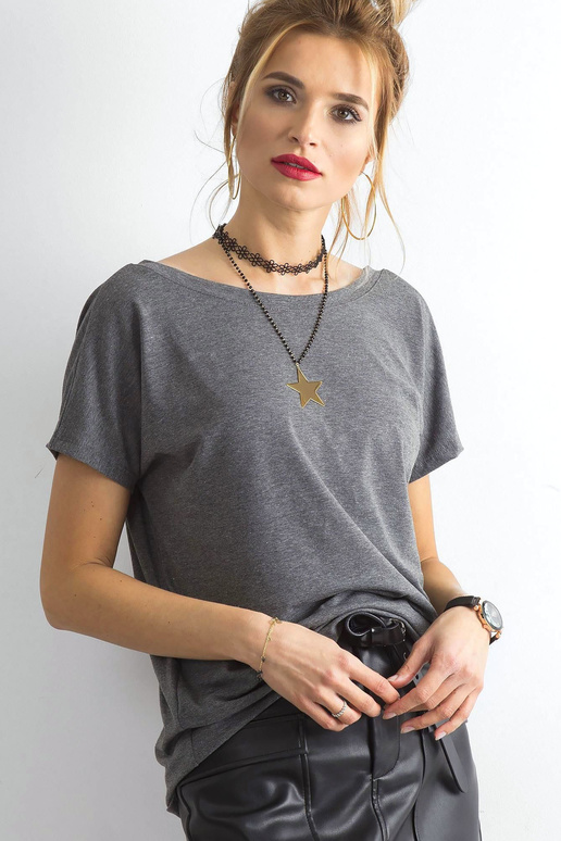 Tumši pelēks Fire t-krekls