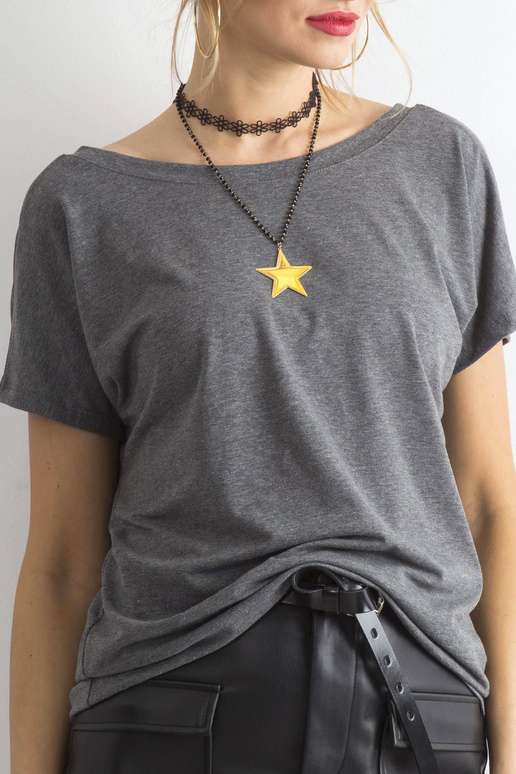 Tumši pelēks Fire t-krekls