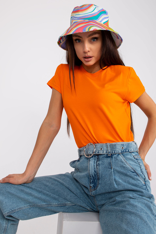 Fluo oranžs sieviešu Peachy kokvilnas...