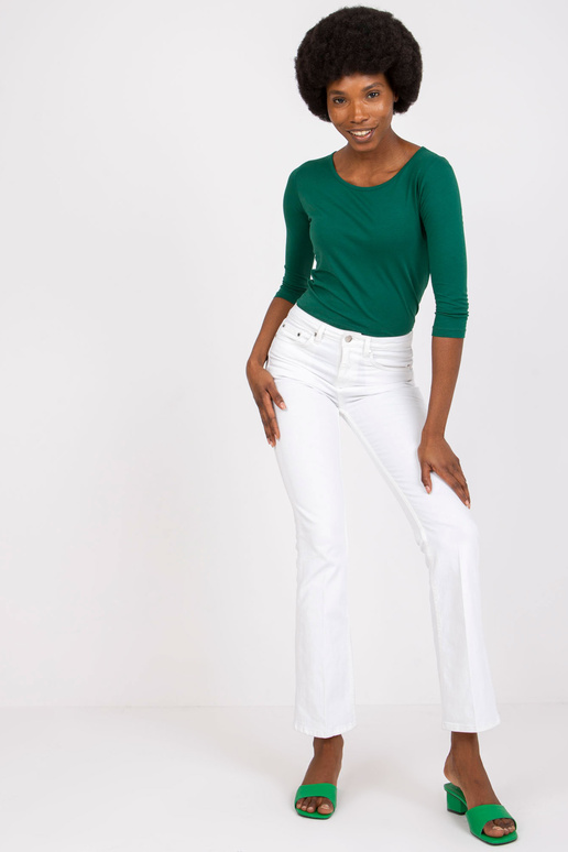 Tumši zaļa pamata blūze no Mona...