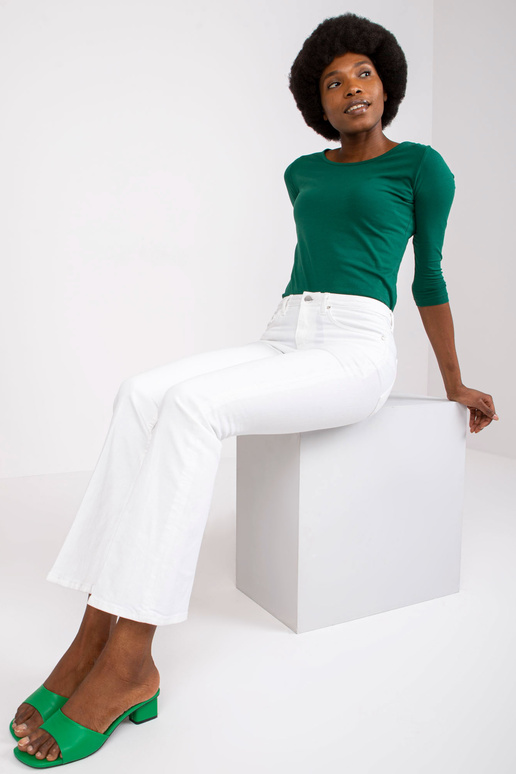 Tumši zaļa pamata blūze no Mona...