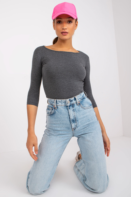 Tumši pelēka Mona blūze