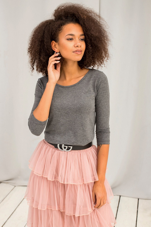 Tumši pelēka Mona blūze