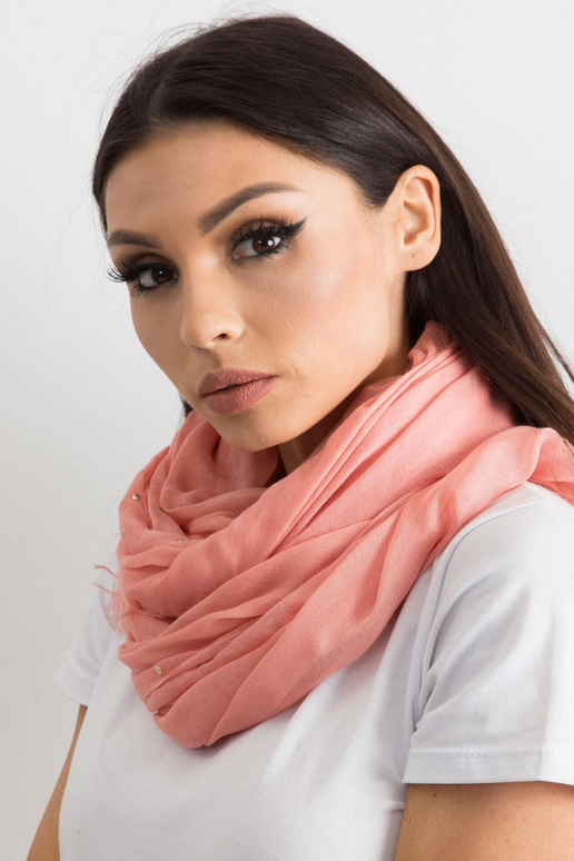 Viegla koraļļu šalle ar rhinestones...