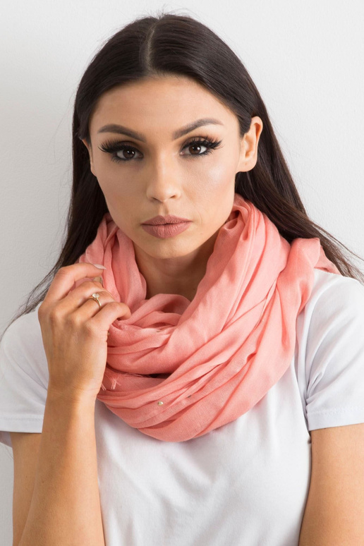 Viegla koraļļu šalle ar rhinestones...