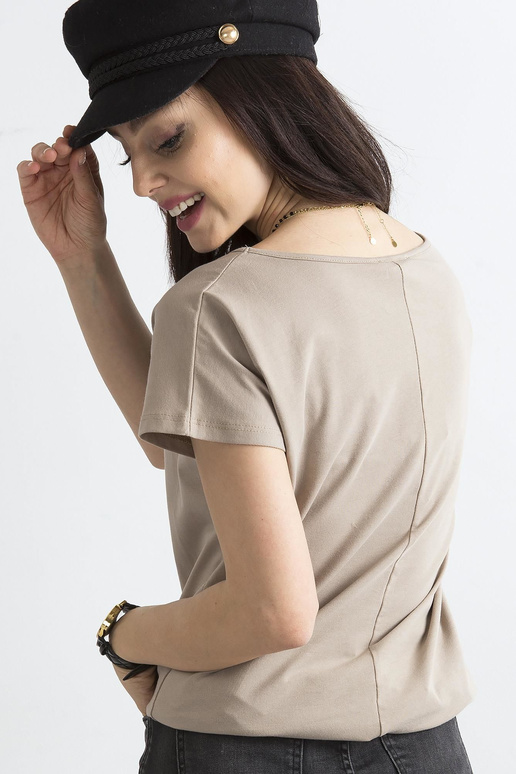 Tumši bēšs Circle t-krekls