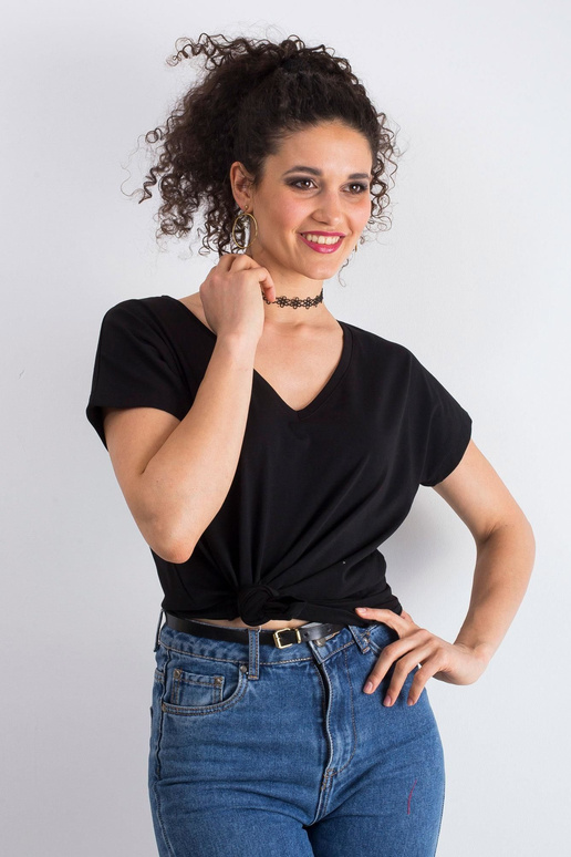 Melns Emory t-krekls