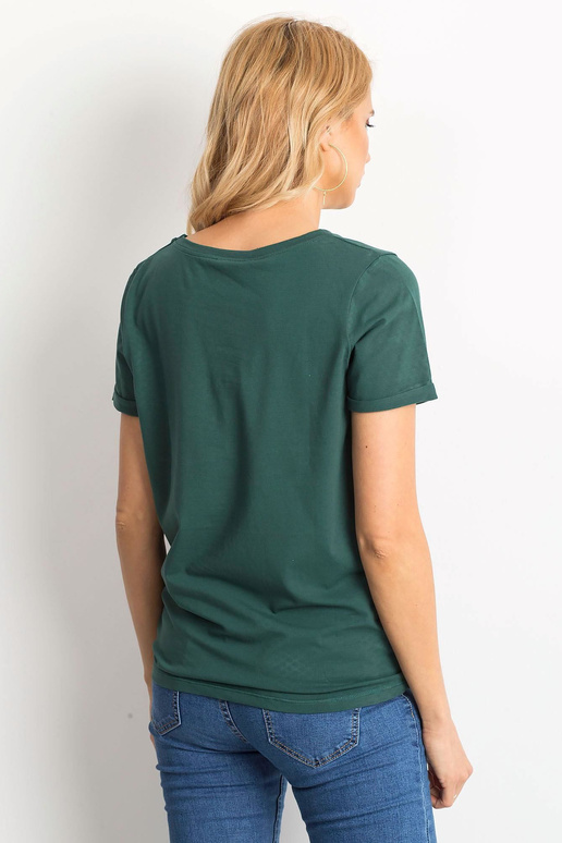 Tumši zaļš transformējošs T-krekls