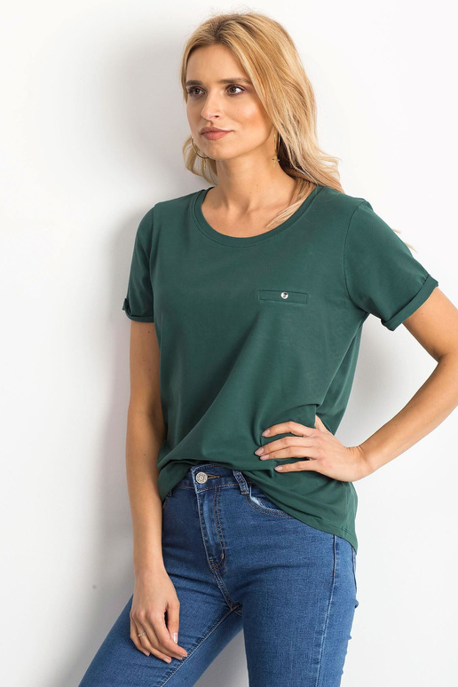 Tumši zaļš transformējošs T-krekls