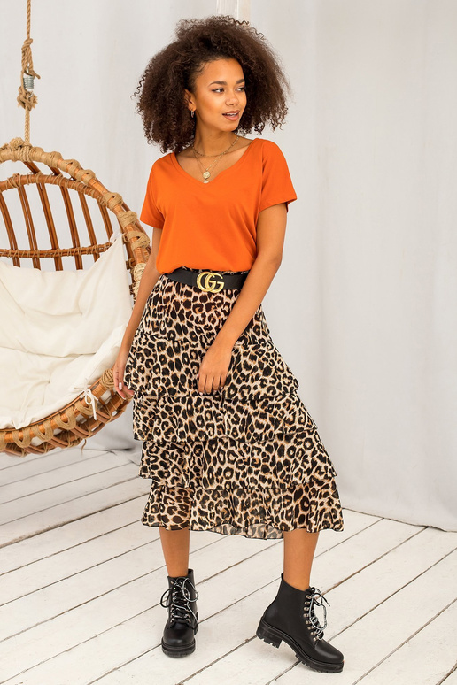 Tumši oranžs Emory t-krekls Tumši oranžs Emory t-krekls