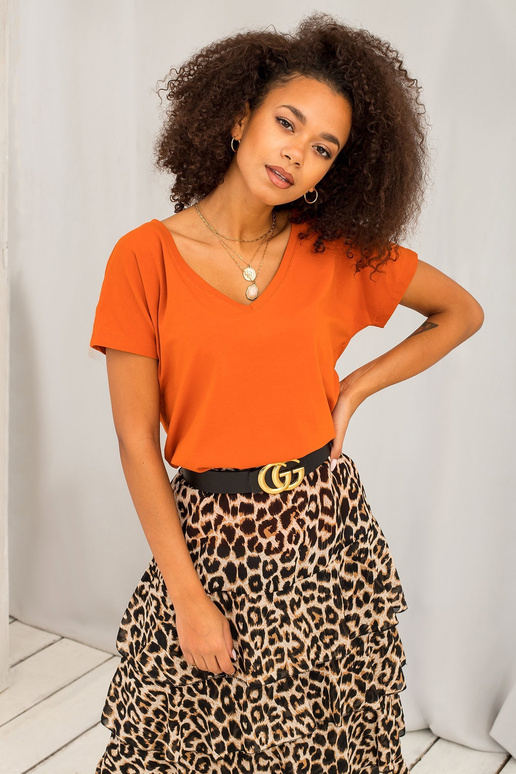 Tumši oranžs Emory t-krekls Tumši oranžs Emory t-krekls