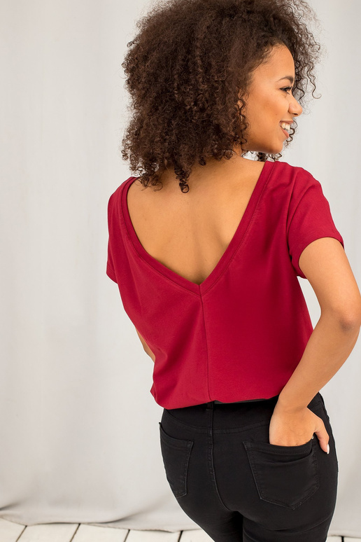 T-shirt-RV-TS-4662.86-bordowy