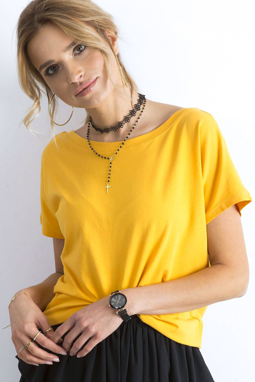 Tumši dzeltens Fire sieviešu t-krekls