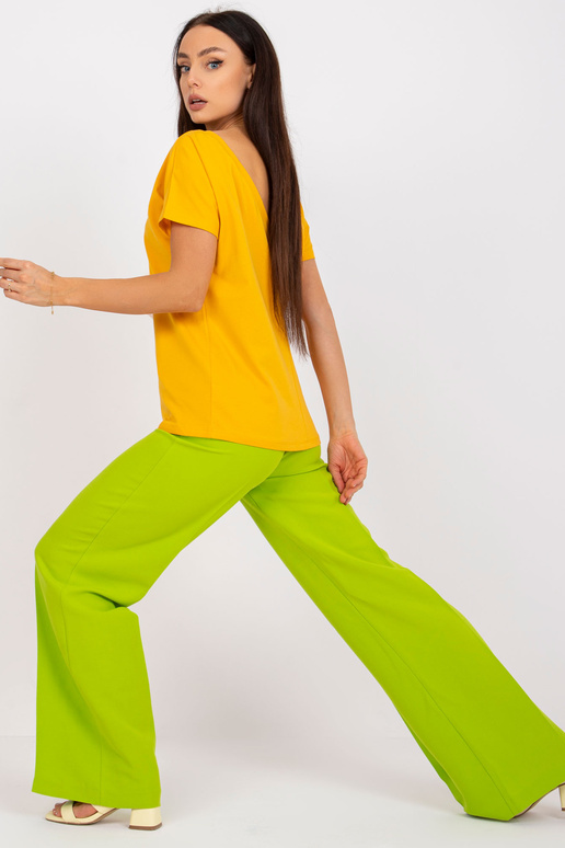 Tumši dzeltens Fire sieviešu t-krekls