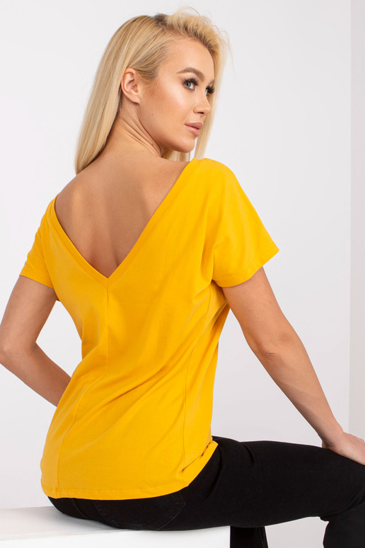 Tumši dzeltens Fire sieviešu t-krekls