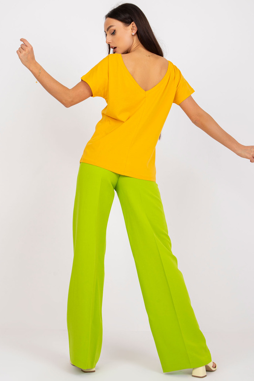 Tumši dzeltens Fire sieviešu t-krekls