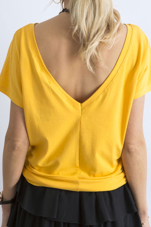 Tumši dzeltens Fire sieviešu t-krekls