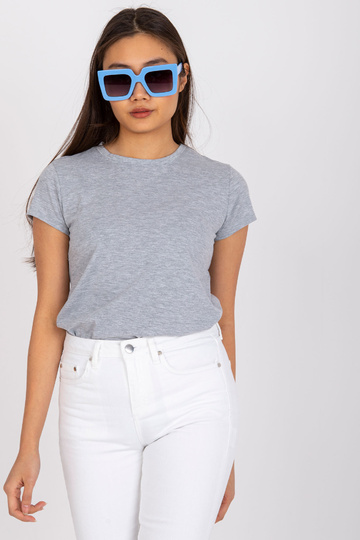 Pelēks persiku krāsas t-krekls