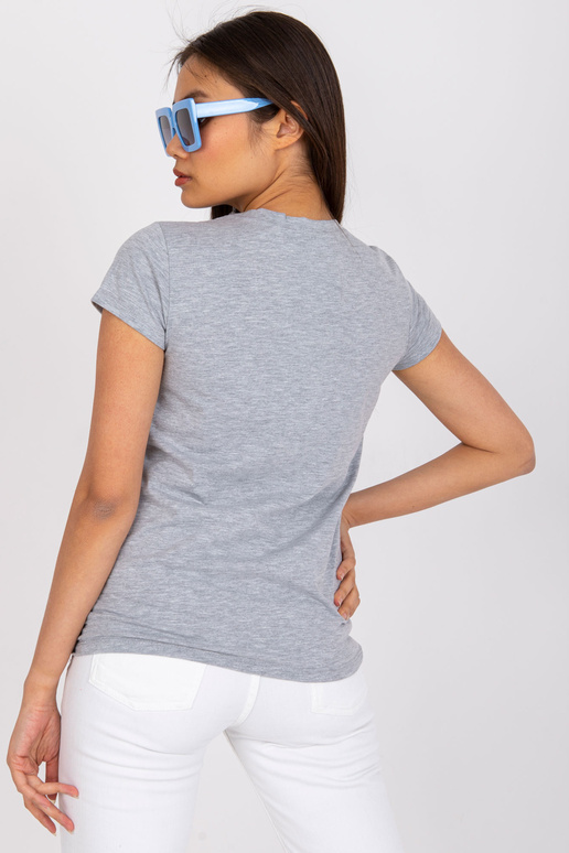 Pelēks persiku krāsas t-krekls Pelēks persiku krāsas t-krekls