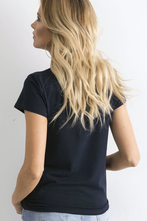 Tumši zils Peachy t-krekls