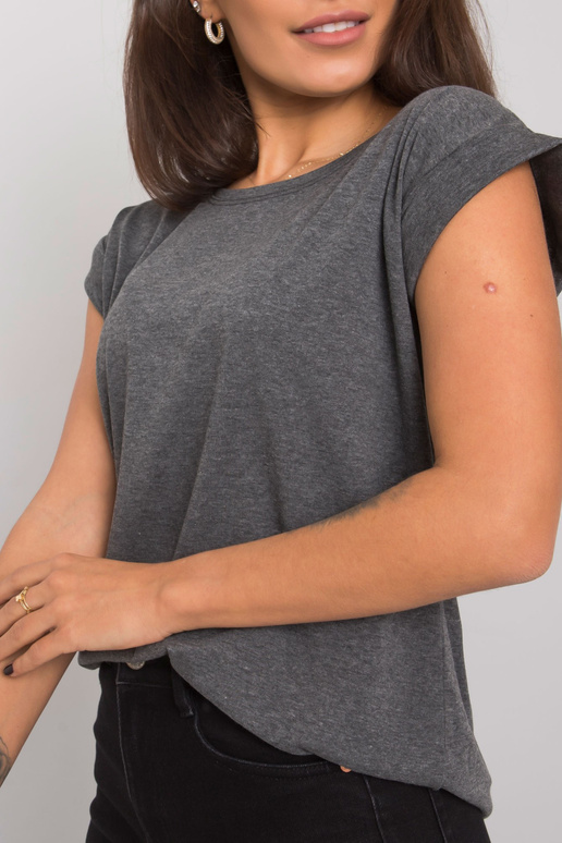 Tumši pelēks melanžs Revolution t-krekls