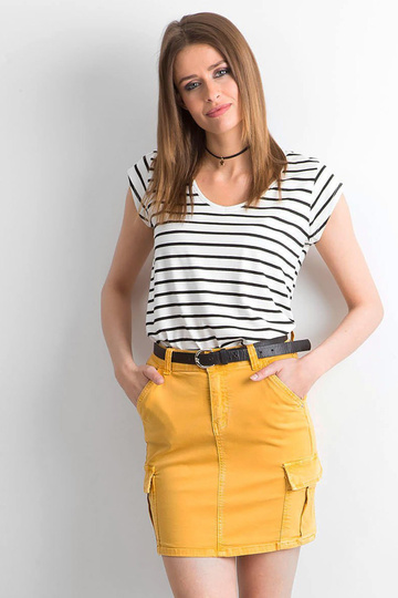 Dzelteni džinsa svārki ar...