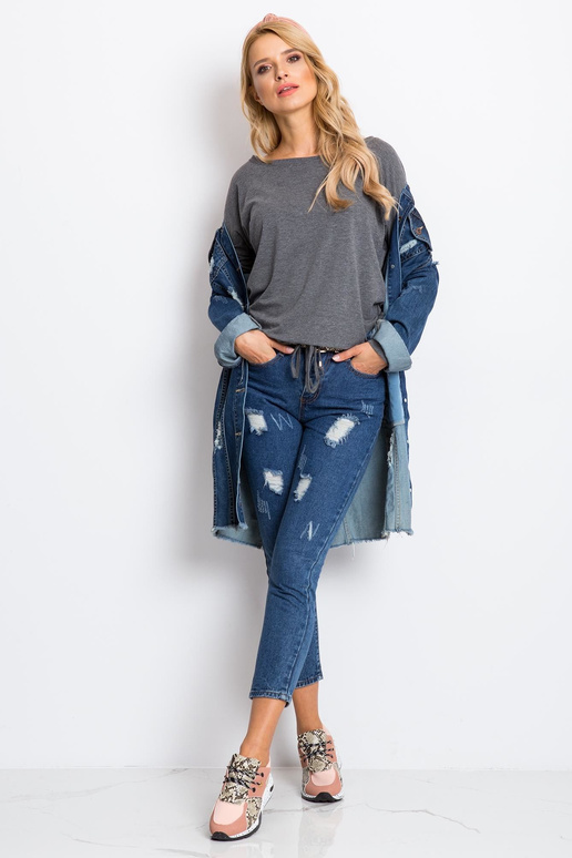 Karlas tumši pelēkā blūze