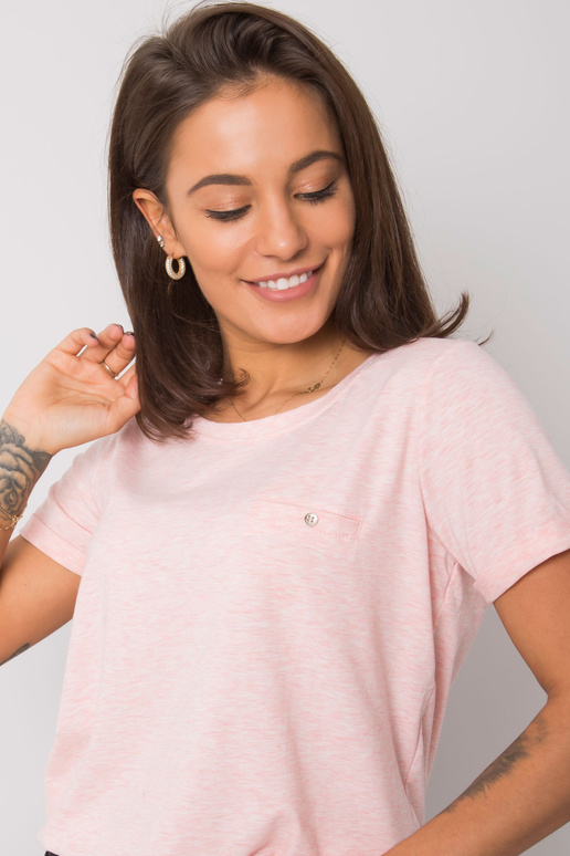 Rozā melanža Pārveidojošs T-krekls