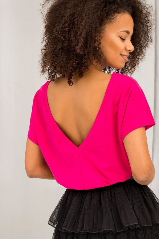 Fuksijas krāsas T-krekls Fire Fuksijas krāsas T-krekls Fire