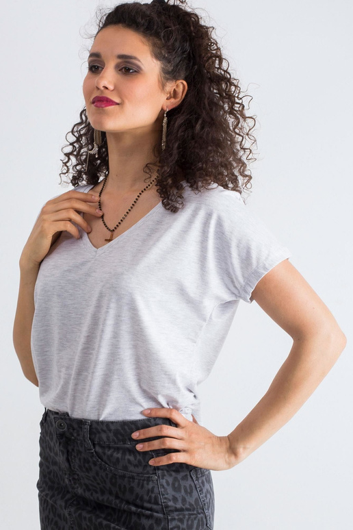 Gaiši pelēka melanža Emory t-krekls