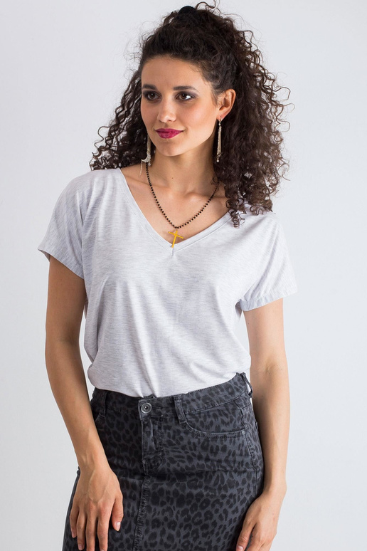 Gaiši pelēka melanža Emory t-krekls