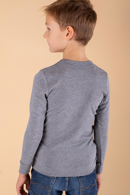 Pelēka termoaktīvā zēnu blūze