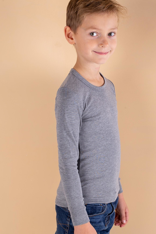 Pelēka termoaktīvā zēnu blūze