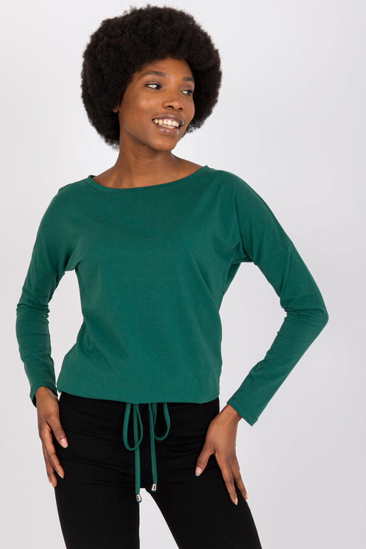 Karlas tumši zaļa blūze