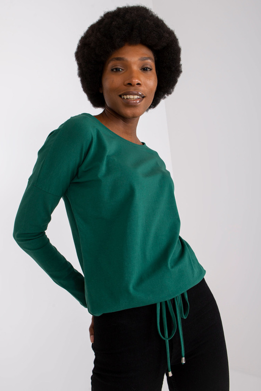 Karlas tumši zaļa blūze