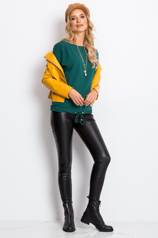 Karlas tumši zaļa blūze